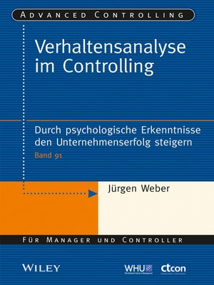 cover image of Verhaltensanalyse im Controlling
